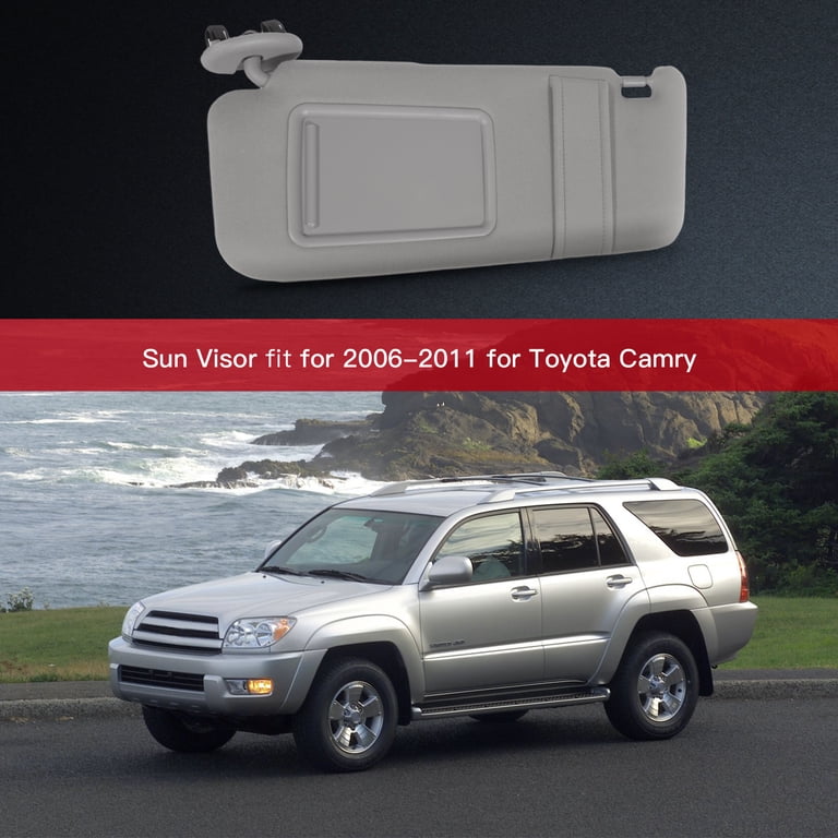 Left Driver Side Sun Visor For Toyota Camry 2007-2011 – Beige, With Sunroof, Plush Cloth