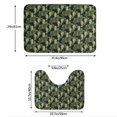 thumbnail image 3 of Yiaed Camouflage Shark Print Bathroom Mat Set 2 Pieces Mat Anti-Skid Pad Ultra Soft and Absorbent Bathroom Bath Mat Contour Bath Rugs for Toilet Base, 3 of 6