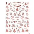 thumbnail image 7 of 6 Sheets Christmas Metallic Nail Art Decals Xmas 3D Nail Self-Adhesive Stickers Santa Claus Reindeer Snowflakes Snowmen for Women Girls Kids DIY Nail Design Manicure, 7 of 7