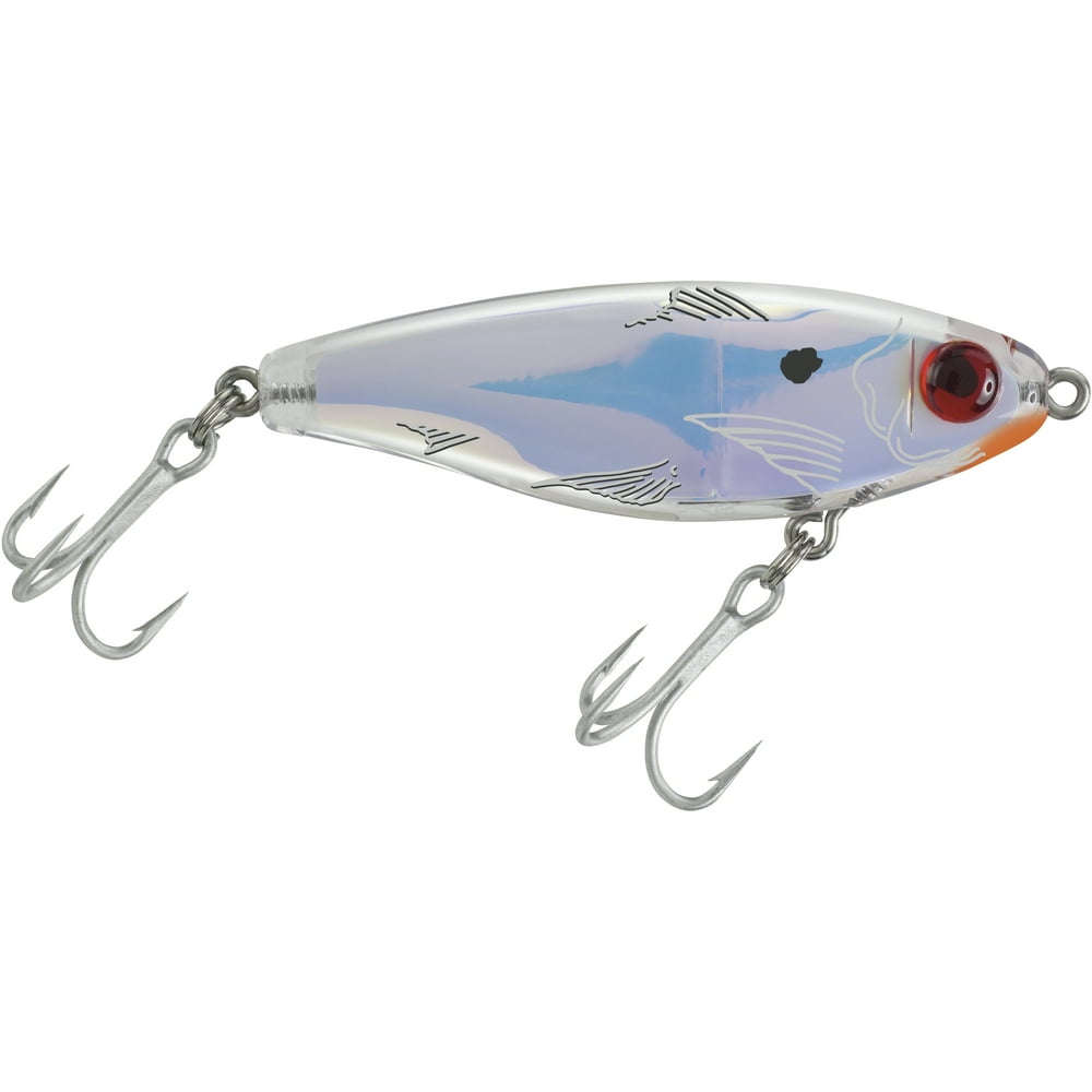 MirrOlure Mirrodine 3 1/8" XL Suspending Twitchbait Fishing Lure, Clear