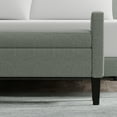 thumbnail image 3 of 52" Upholstered Storage Bench in Stone (Light Gray), 3 of 7