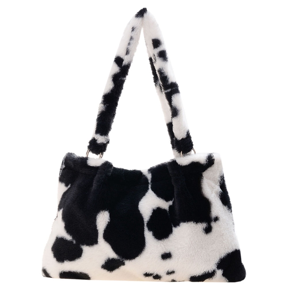 faux cow print purse