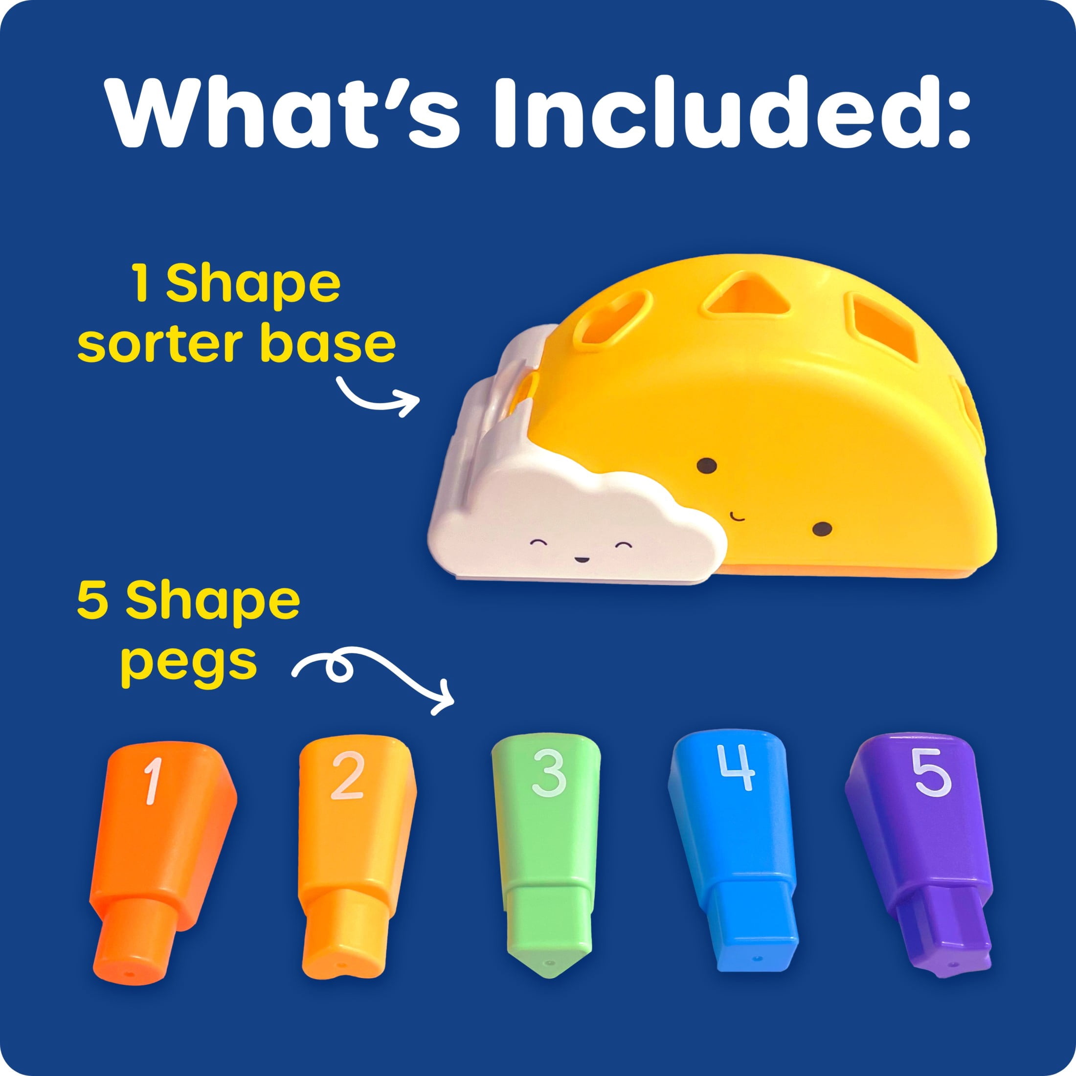 Learning Resources Sunshine Shape Sorter, Fine Motor Skills, Ages 18+ Months
