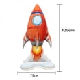 thumbnail image 3 of 3D Astronaut Foil Balloon Rocket Balloons Space Ballons For Boy Kids Astronauta Universe Series Outer Space Birthday Party Decor, 3 of 10