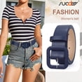 thumbnail image 3 of SUOSDEY Belts for Women,Ladies Belt for Jeans Pants Dresses,Candy Color Fashion Square Buckle Belt, 3 of 7