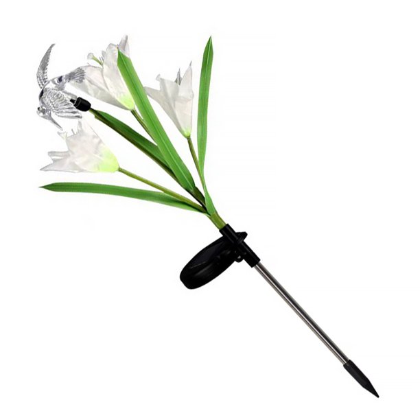 Toystoory Luz LED para jardín, camino Solar, lámpara de flores, luz para césped al aire libre, pasarela, iluminación de paisaje, simulación de lirio Jardín y Patio Toystoory HA005371-00B