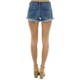 thumbnail image 5 of ONLYSHE Women's High-Waisted Ripped Denim Jean Shorts, 5 of 8
