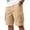 Khaki, variant on TOMVIGX Mens Cargo Shorts Loose Fit Outdoor Athletic Casual Drawstring 5 Inch Inseam Plus Size Shorts Summer Beach Hiking Fishing Work Shorts with Pockets Army Green L