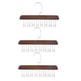 thumbnail image 1 of ColoMX 3 perchas multiusos para armario con 8 ganchos para corbatas y cinturones, ideal para colgar bufandas y camisetas sin mangas., 1 of 7