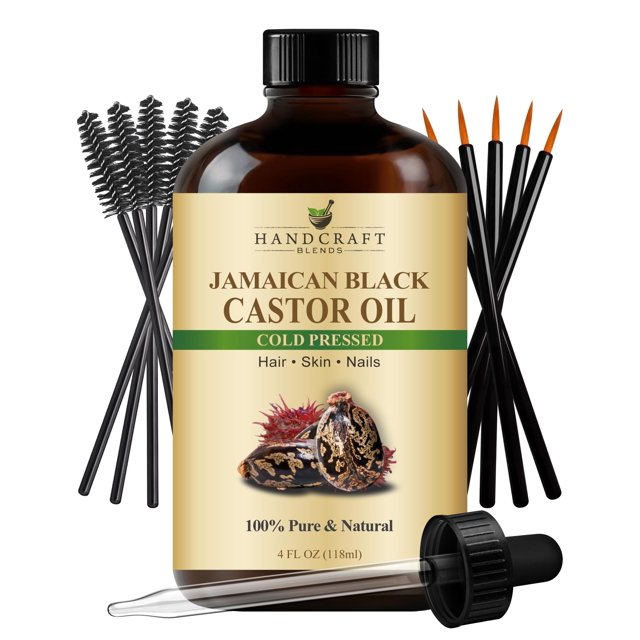Kit de aceite de ricino negro jamaicano Handcraft Blends, 118 ml