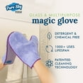 thumbnail image 3 of Pure-Sky Ultra Microfiber Cleaning Glove  JUST ADD Water No Detergents Needed - 2-in1, Combination for Glass and Multipurpose  Streak Free Magic Window Polishing Glove - Removes Stains, Dust, 3 of 10