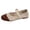 Brown, variant on Rokment Color Block Knit Ballet Flat Dressy Shoes for Women Ladies Comfortable Lightweight Round Toe Ankle Strap Slip on Low Heels Walking Loafers Fall Casual Dress Dance Mary Jane Black Size 6.5