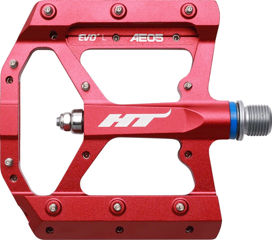 HT Components Red AE05 Evo Bike MTB Pedals Pair 9/16"
