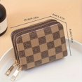 thumbnail image 4 of Double Zipper Credit Card Holder Bag, Trendy Card Short Wallet, Multi Card Slots Coin Purse, 4 of 6