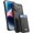 Black, variant on TORU CX PRO for iPhone 14 Pro Max Slim Hard Wallet Case | Detachable Sliding Card Holder for 3 Cards | Dual Layer Protective Shockproof Cover for Wireless Charging - Purple
