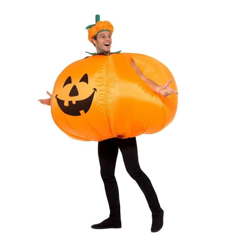Pumpkin Inflatable Costume Adult Orange Black Pumpkin Inflatable Costume Adult Orange Black