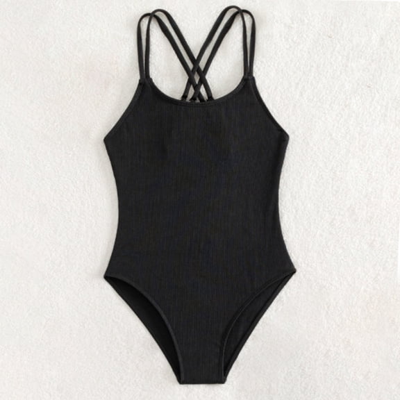 Girls One Piece 10-11Y Swimsuits Size Hot Beach Pool Bathing Suit Summer Rash Guard Casual Kids Swimwear