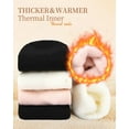thumbnail image 2 of Women's Thermal Boot Socks with Plush Lining - Ultra Warm Winter Socks for Extreme Cold, 3 Pairs US(5-9), 2 of 7
