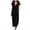 Z1-Black, variant on Women's Casual Maxi Dress, Long Sleeve Collared Half Button Shirt Dress with Front Slit, Loose Fit Beach Cover Up (Yellow, S)
