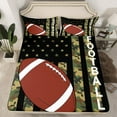 thumbnail image 2 of Castle Fairy Boys Gamer Football 3pcs Twin Sheet Sets for Teenagers,Abstract Camouflage Twin Fitted Sheet,USA Flag Breathable Flat Sheet,Ultra Soft Home Decor, 2 of 7