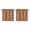 Mushroom (2), variant on Mushroom (2) Kitchen Curtains - Vintage Tier Curtains for Bathroom Living RV Rod Pocket Window Drapes 36 Inch 2 Panels Set 27.5"x24" Window Treatment Tiers
