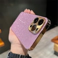 thumbnail image 5 of Luxury Plating Bling Glitter Rhinestones Gem Diamond Phone Case For iPhone 17 16 15 Pro Max Camera Protection Cover, 5 of 15