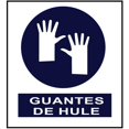 thumbnail image 1 of Etiqueta Vinil Etiquetas de Prevención Adhesivas 17x15 cm Prevención Guantes de Hule Acabado Normal., 1 of 1