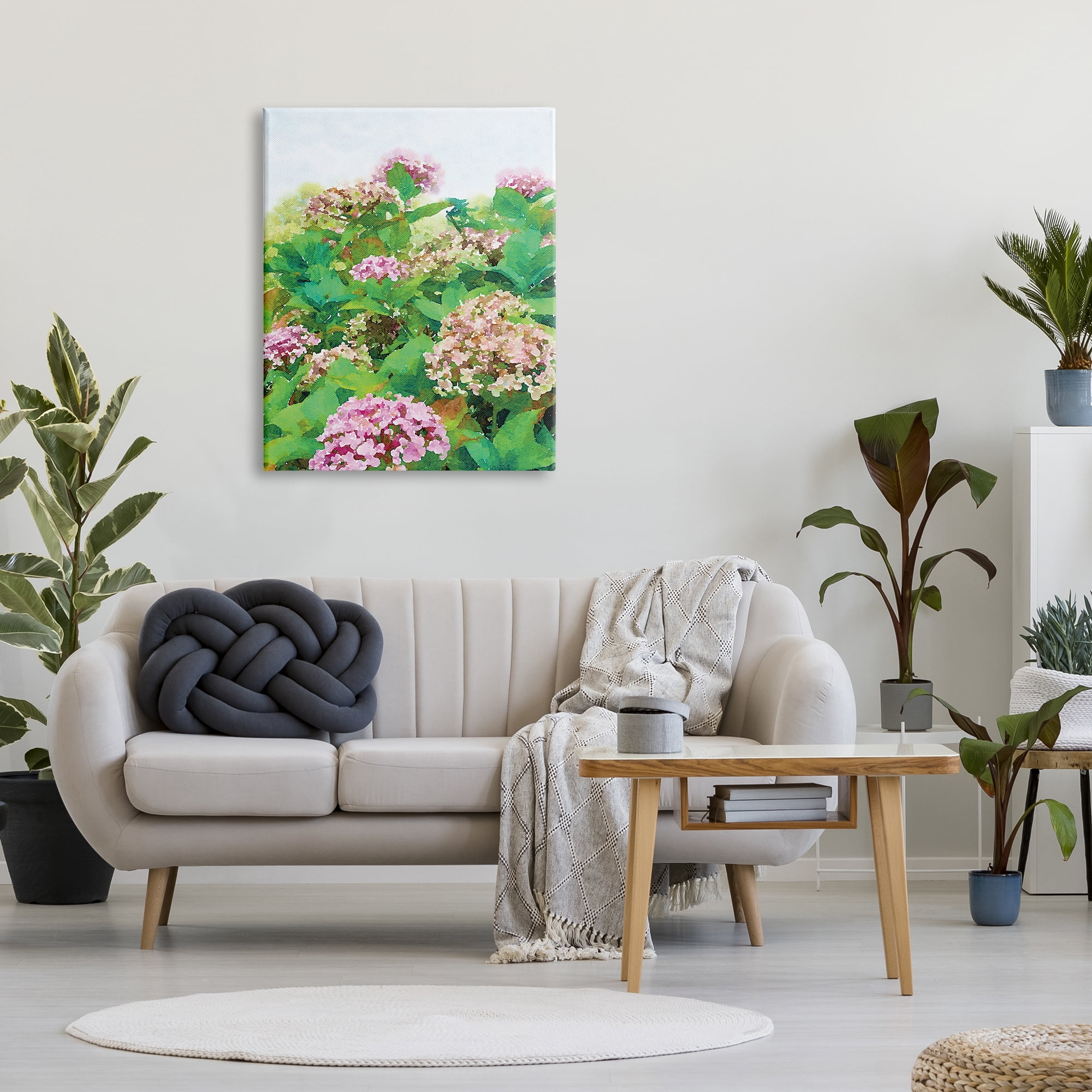 Stupell Industries Pink Geranium Bushes In Field Clear Sky, 30 x 40, Designed by Emily Navas