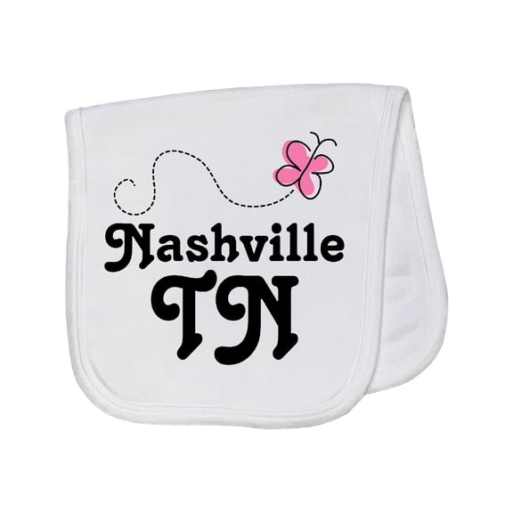 Inktastic Nashville Baby Burp Cloth