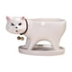 thumbnail image 1 of Maceta con forma de gato, maceta de porcelana con forma de gato de dibujos animados Blanco, 1 of 9