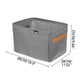 thumbnail image 4 of 1 Pcs Clothes Storage Basket, Thickened Steel Frame Storage Box Miscellaneous Clothes Pants Storage Artifact, Washable, With Handle, For Home, 4 of 8