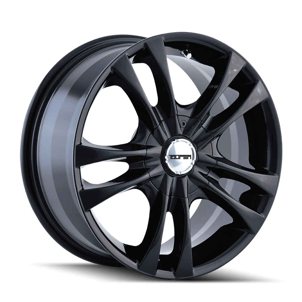 Touren TR22-3222 14x6 Black Aluminum Wheel, 4x100/4x114.3