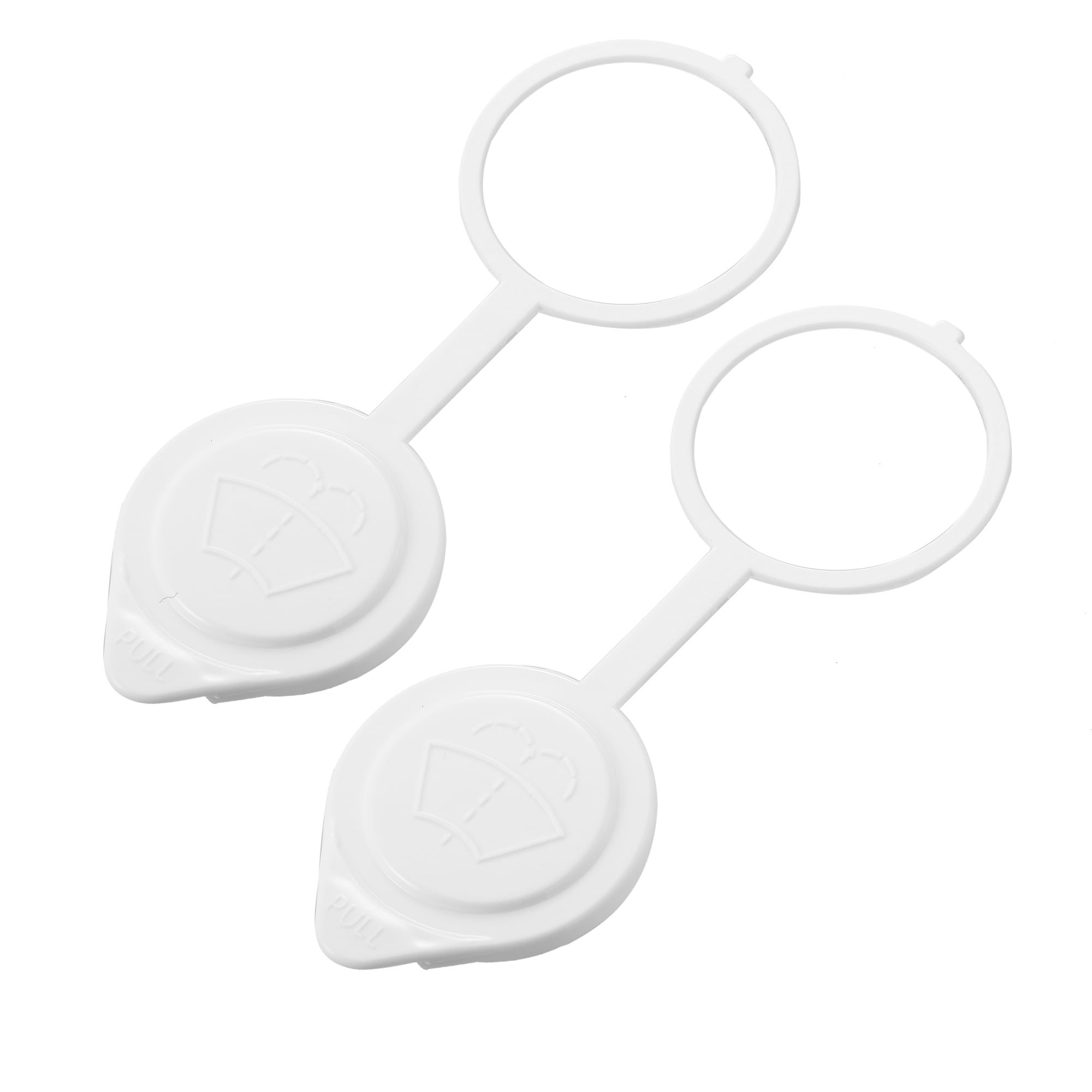 2pcs MR597536 White Windshield Wiper Washer Fluid Reservoir Tank Bottle Cap Cover for Mitsubishi Outlander 2007-2020