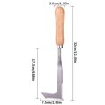 thumbnail image 4 of Weeder Extractor de malezas de jardín manual de acero inoxidable Herramienta de eliminación de malezas de césped portátil en forma de L Eigraketly HA004198-00B, 4 of 6
