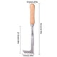 thumbnail image 4 of Weeder Extractor de malezas de jardín manual de acero inoxidable Herramienta de eliminación de malezas de césped portátil en forma de L seitruly HA004198-00B, 4 of 6