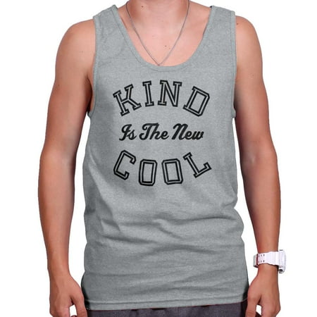 - Kind Is the New Cool Trendy Nice Happy Gym Tank Top