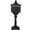 Black 6, variant on Cast Aluminum Mailbox with Lock, Large Retro Black Postal Box for Garden, Heavy Duty 16.5x11.5x16.5 Inches