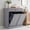 Gray/Light Brown Top, variant on AHB Double Tilt Out Trash Cabinet with Drawers and Handles, Fits Two 13 Gallon Trash Bins, Kitchen Trash Can Storage Organizer, 40"L x 13"W x 36"H, Gray/Light Brown Top