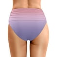 thumbnail image 3 of MNCEKFOD Swim Bottoms for Women High Waist Bikini Bottoms Swim Briefs Beach Shorts Ruched Bottom High Cut Swim Bottom Full Coverage Swimsuit Bottom Sports Yoga Shorts Swimbottom Light Purple M, 3 of 5