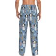 thumbnail image 3 of Picia Llamas And Cactus Mens Soft Woven Cotton Elastic Waistband Sleep Pajama Pant Lounge Sleep Pant With Pockets And Drawstring-XX-Large, 3 of 9