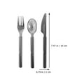 thumbnail image 2 of TEHAUX Forks And Spoons Set High-End Plastic Supplies Weddings 30Pcs, 2 of 6