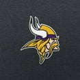 thumbnail image 2 of Men's Antigua Charcoal Minnesota Vikings Victory Chenille Pullover Hoodie, 2 of 2