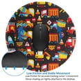 thumbnail image 4 of Disketp Construction Truck Small Mouse Pad 7.9x7.9 Inches,Washable Round Mousepad For Office Laptop Computer,Non-Slip Rubber Base Mouse Pads For Wireless Mouse, 4 of 8