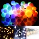 thumbnail image 4 of Cadena de luz solar para exteriores, bola de luz de color impermeable de 40 LED, para interior/exterior, jardín, terraza, balcón, boda, fiesta, 4 of 5