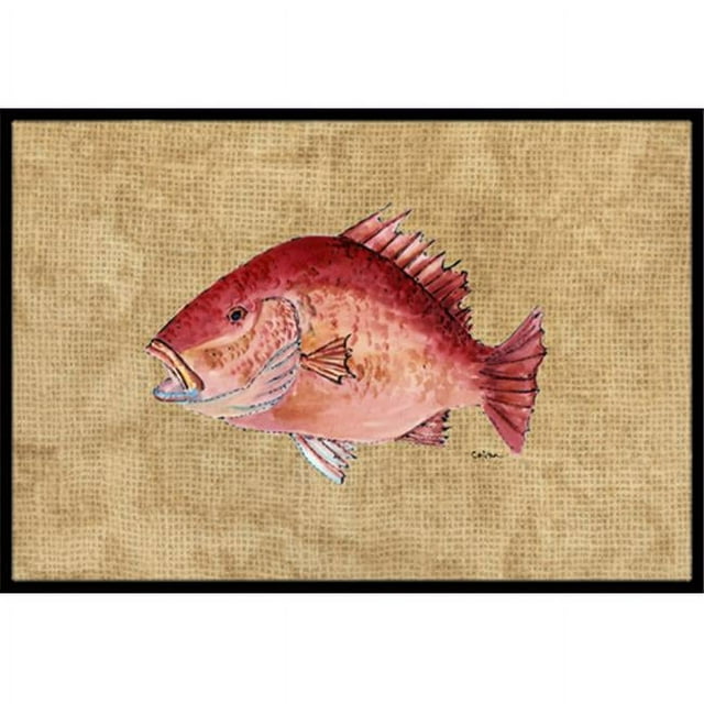 Carolines Treasures 8812MAT 18 x 27 In. Strawberry Snapper Indoor or Outdoor Mat