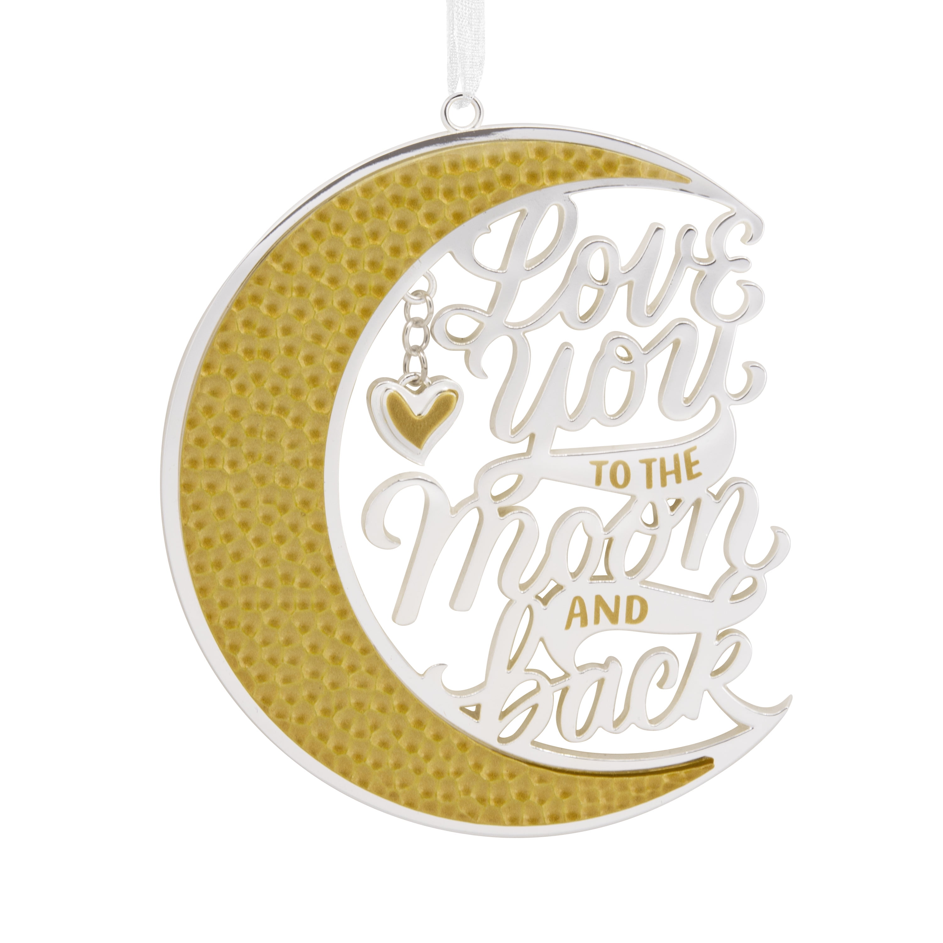 Hallmark Love You to the Moon and Back Christmas Ornament, Metal