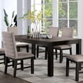 thumbnail image 4 of Furniture of America Leen Wood 5-Piece Dining Set in Antique Black and Gray, 4 of 8