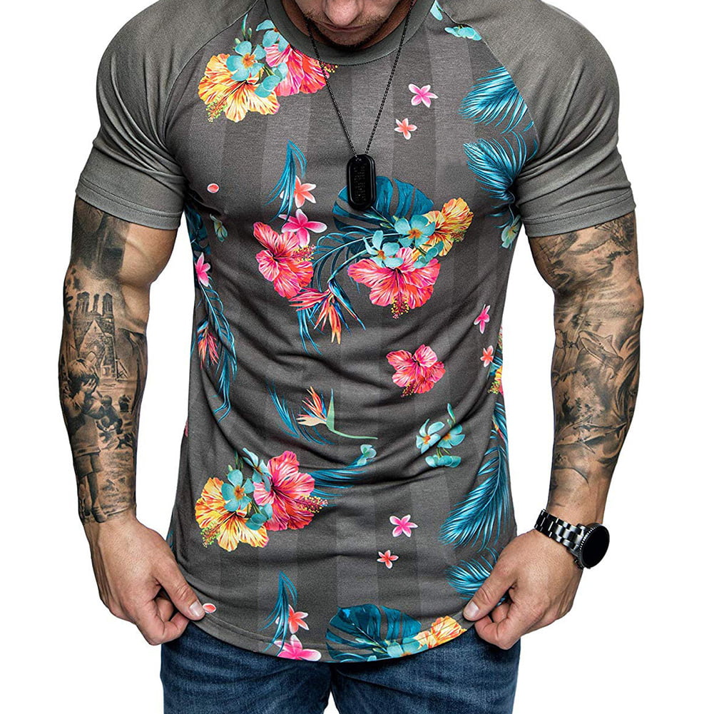 Details about   6 Styles Summer new 3DT shirt men's street casual print black short sleeve 