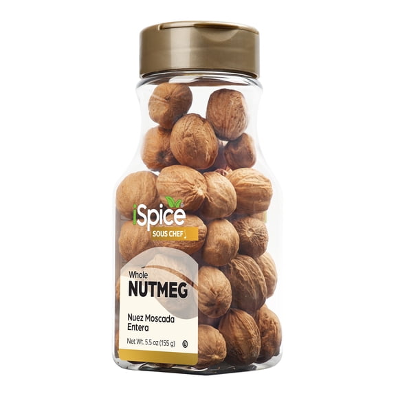 iSpice | Nutmeg Whole | 5.5 oz | Gourmet Spice | Kosher | Fresh harvest