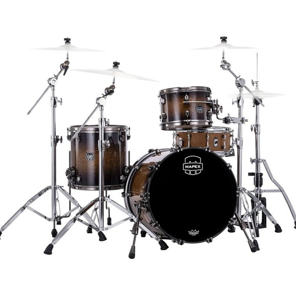 MAPEX Batería SATURN EVOLUTION HYBRID 4 pzs Color Exotic Night Forest Burst SEV4PH-CH-MZ MAPEX
